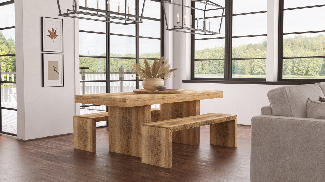 Timbergirl Solid Mango Wood Dining Table  - 80"