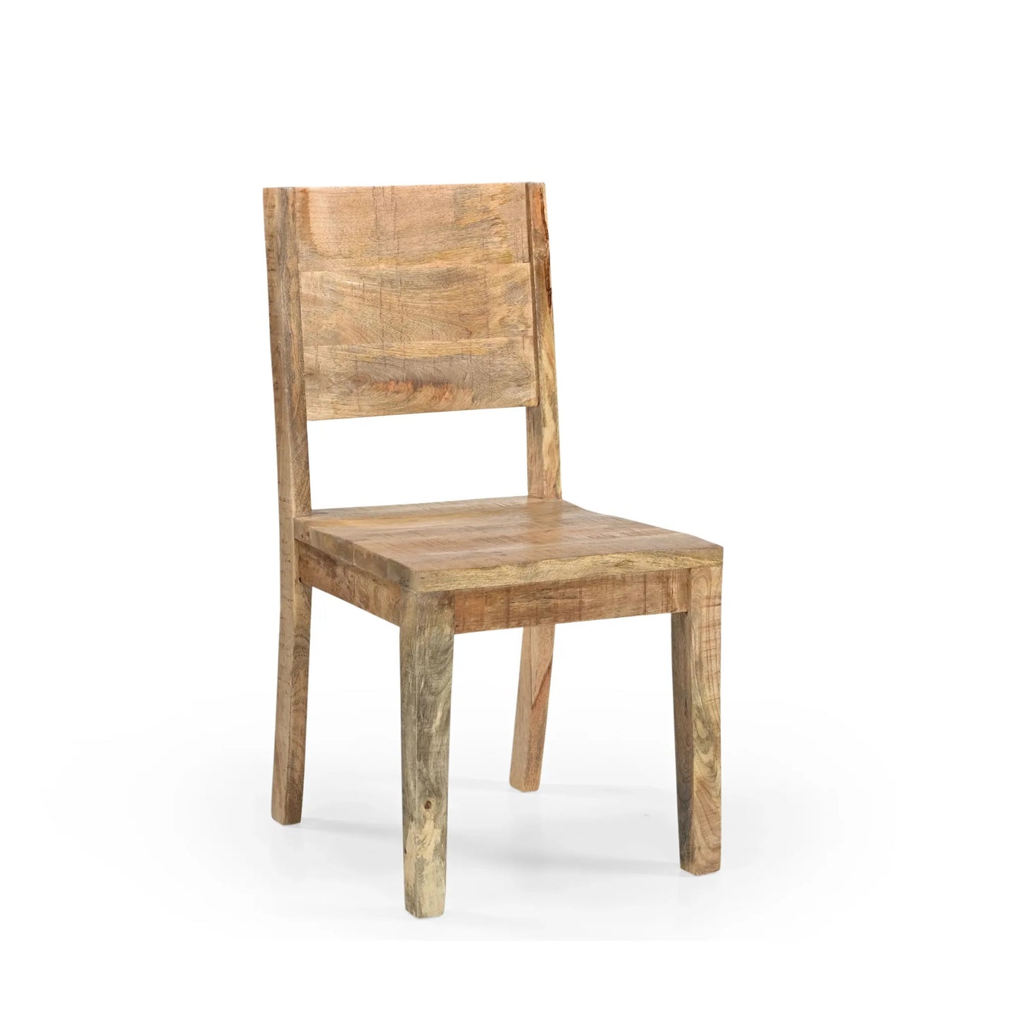 Timbergirl Solid Mango Wood Simple Chair - Set of 2