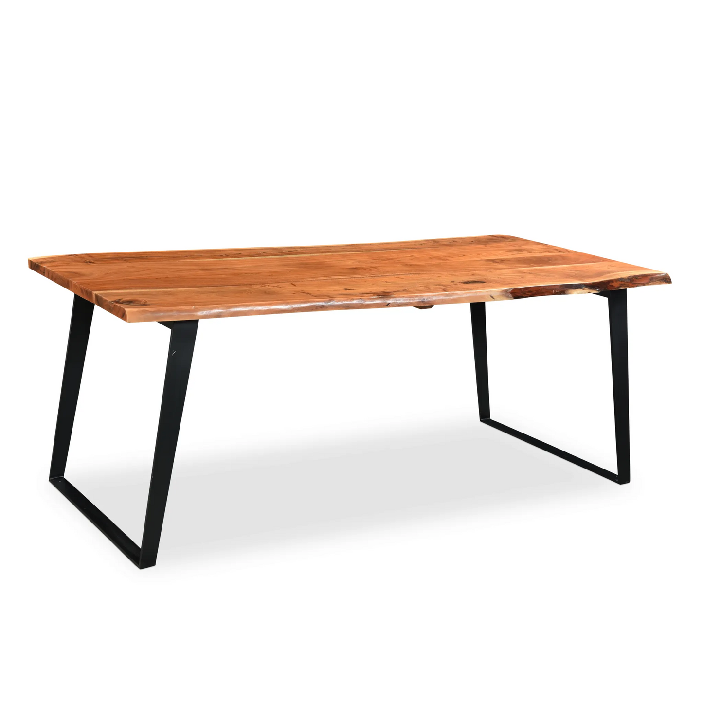 Solid wood live edge dining table