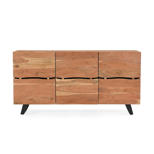 Natural Acacia Wood Live Edge Sideboard