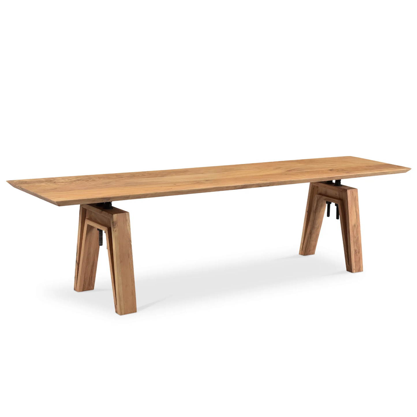 Branch Live Edge Industrial Bench
