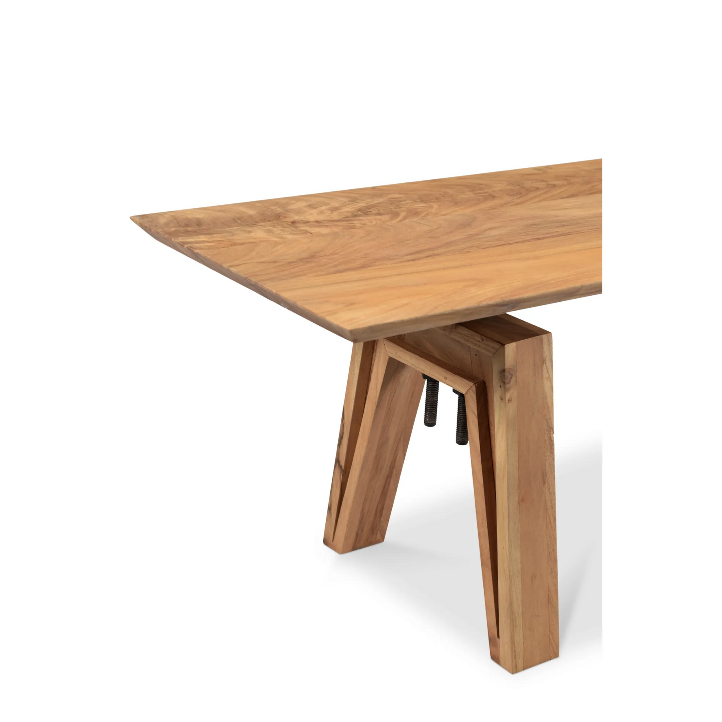 Branch Live Edge Industrial Bench