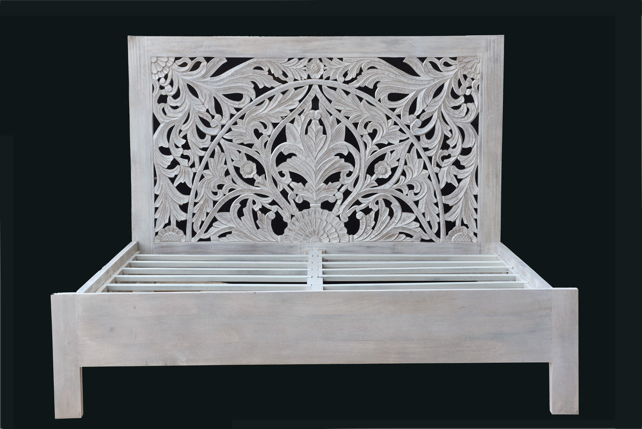 AABE251W Carved Wooden Bed Main