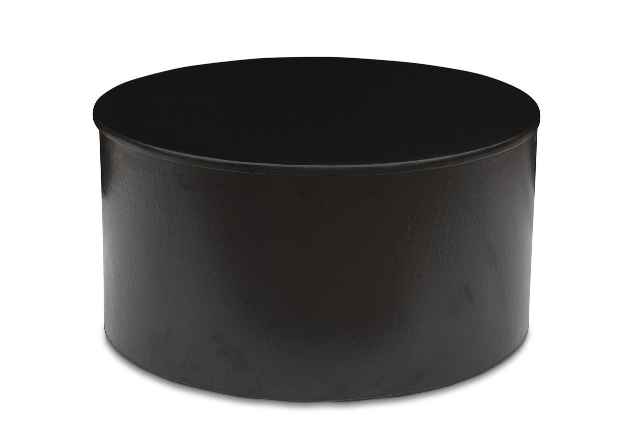 Drum Alevi Black Iron coffee Table