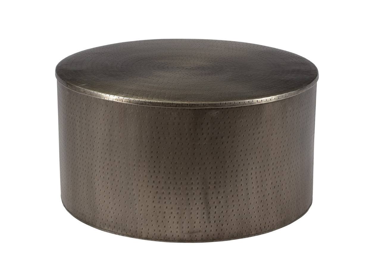 Drum Alevi silver Iron Coffee Table
