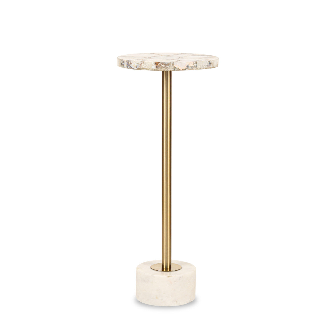 Curlew agate end table.