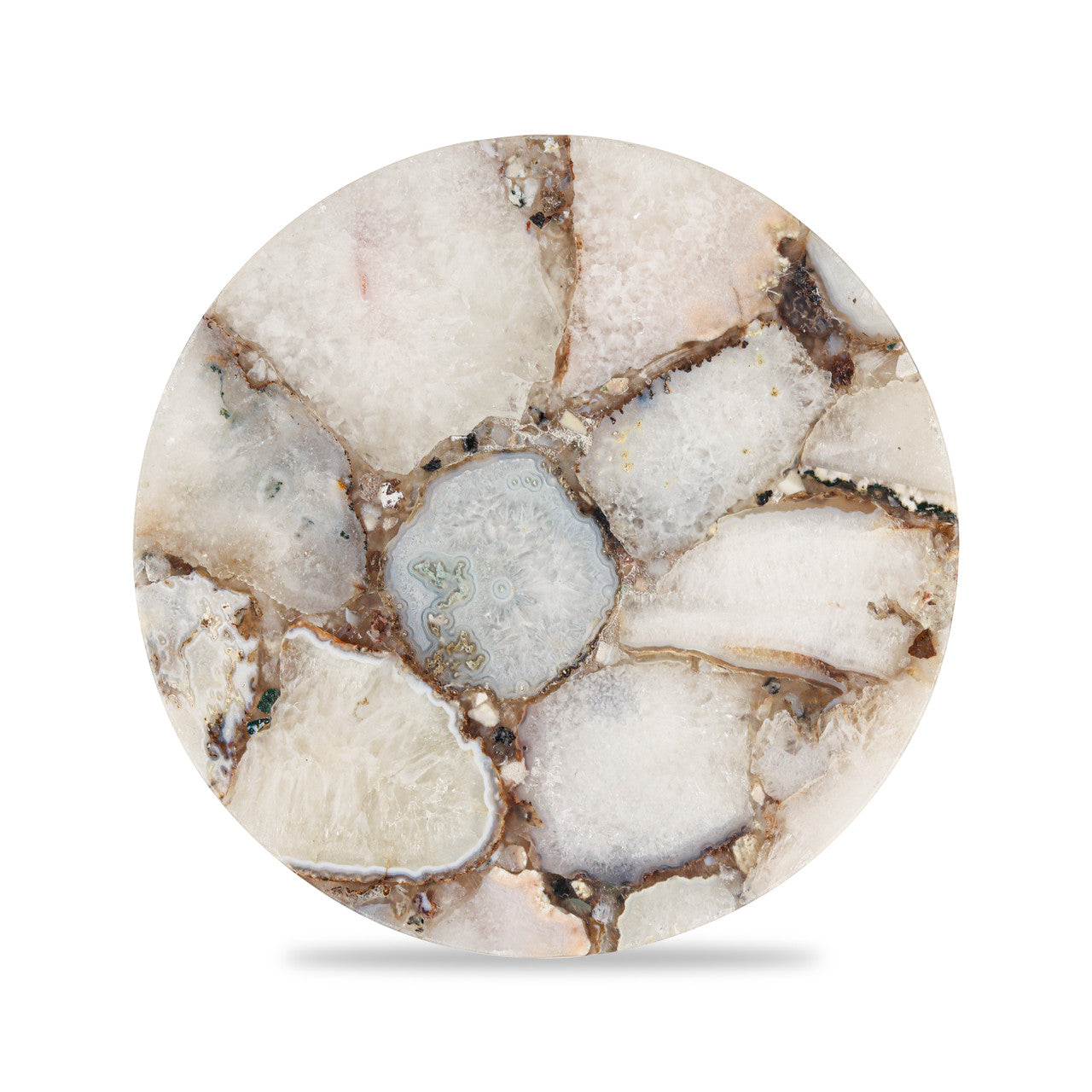 Curlew agate end table.