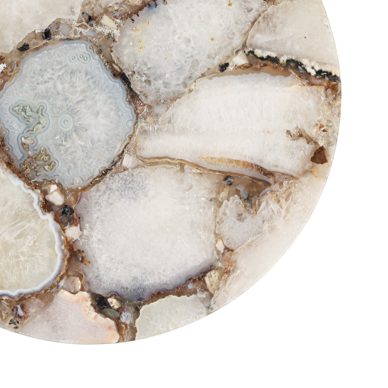 Curlew agate end table.
