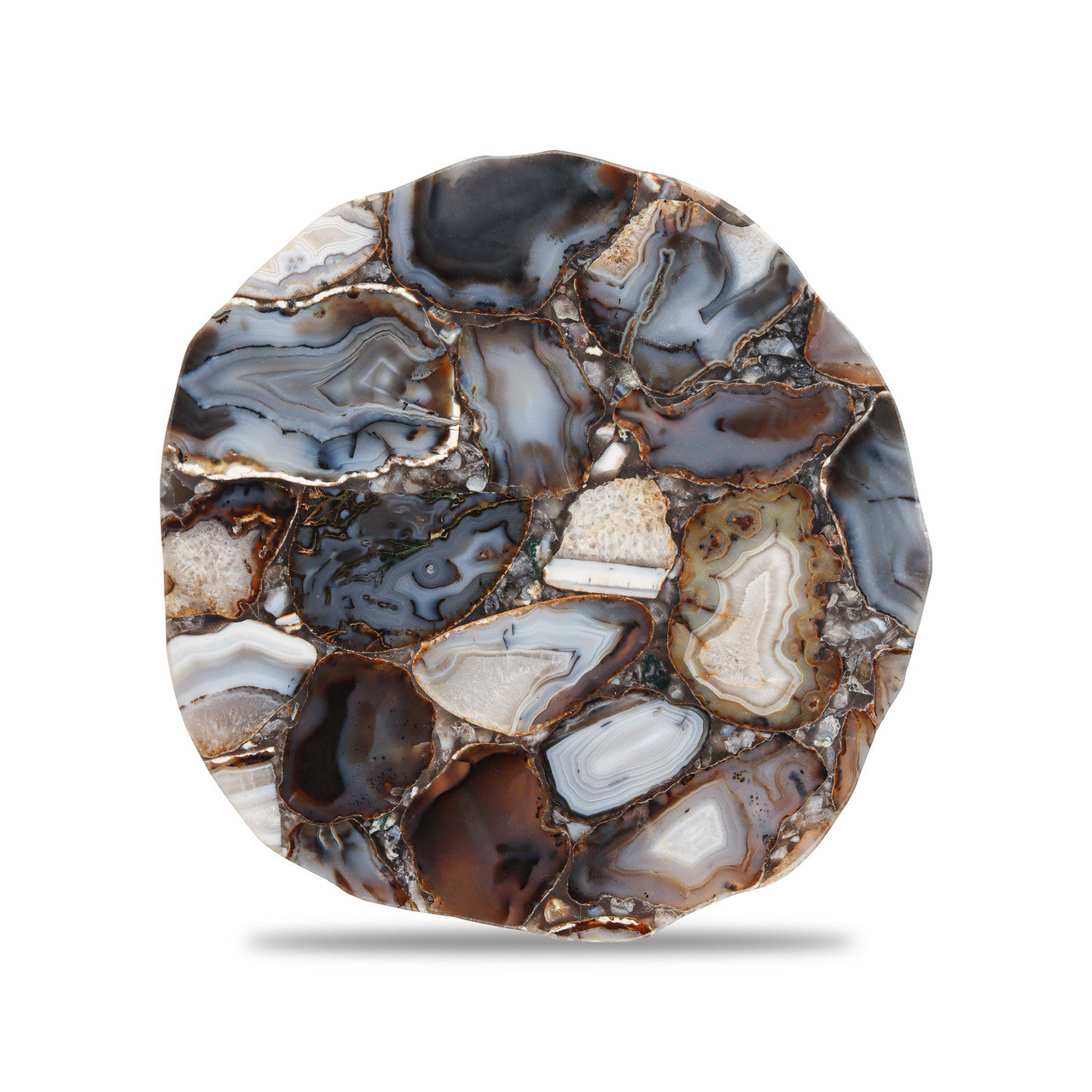 Coral agate end table.