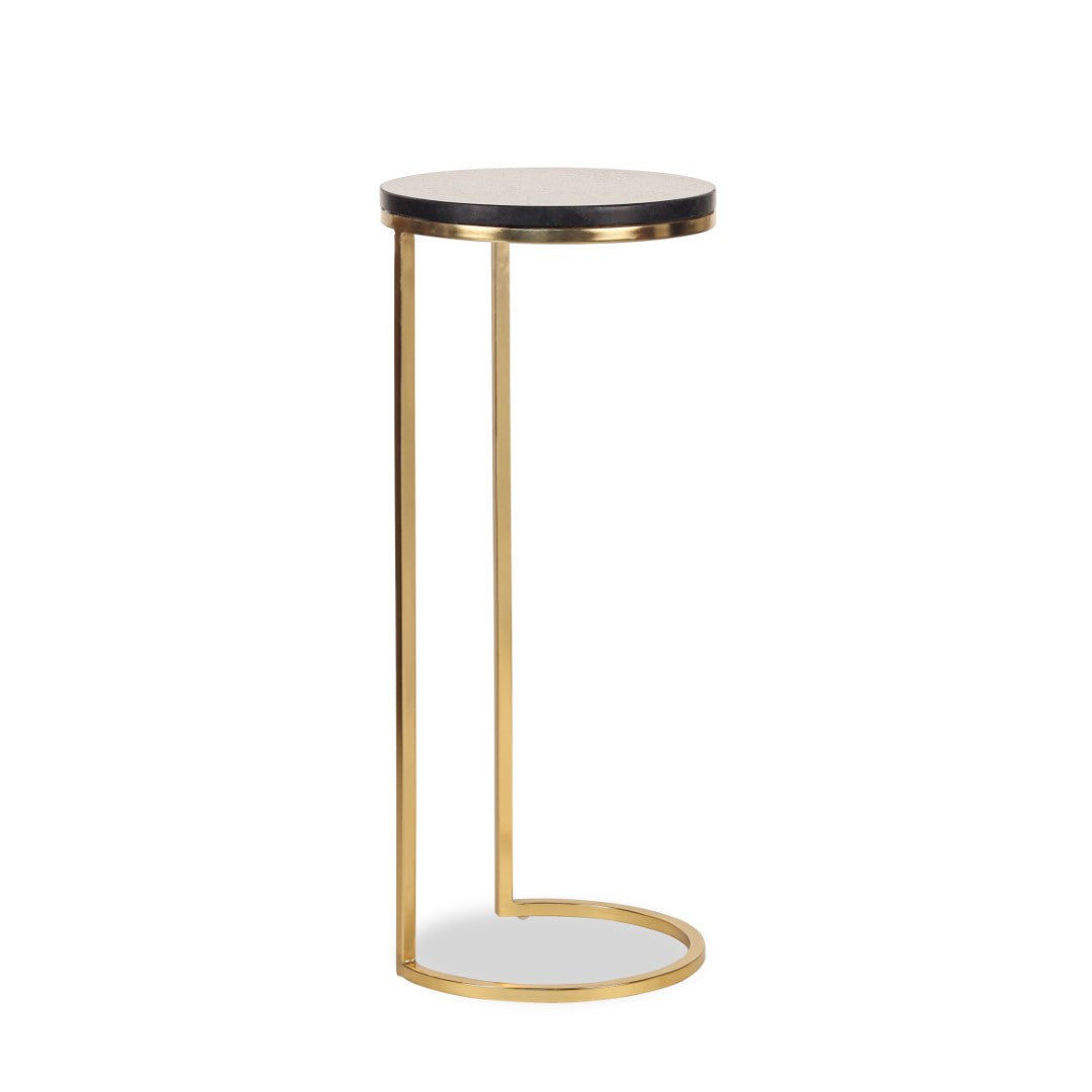 Blackish martini table.
