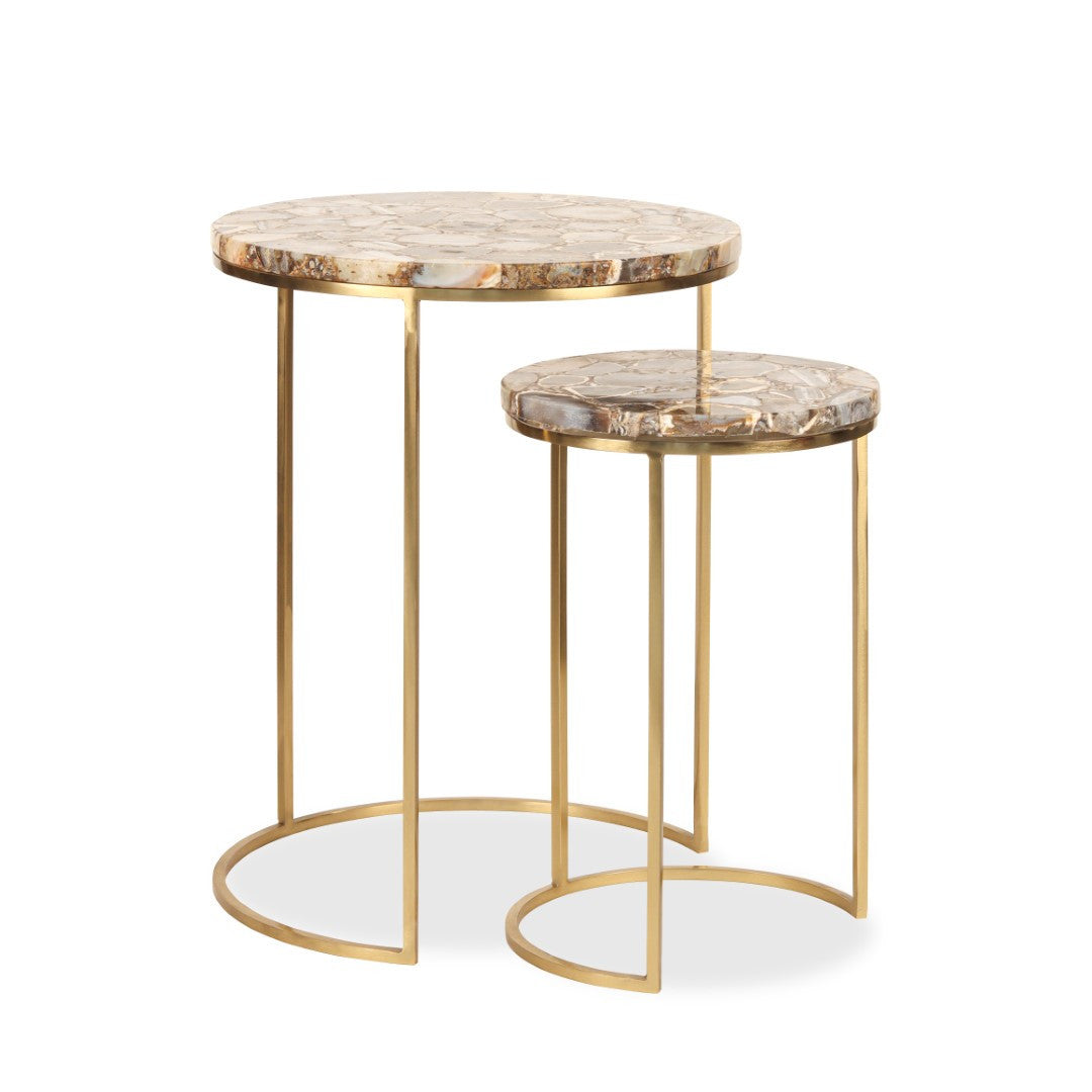Coucal agate nesting tables.