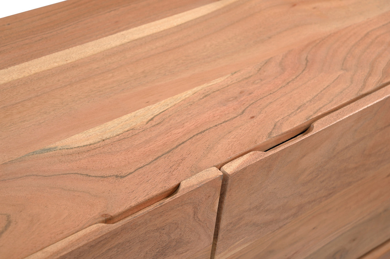 Natural Acacia Wood Live Edge Sideboard
