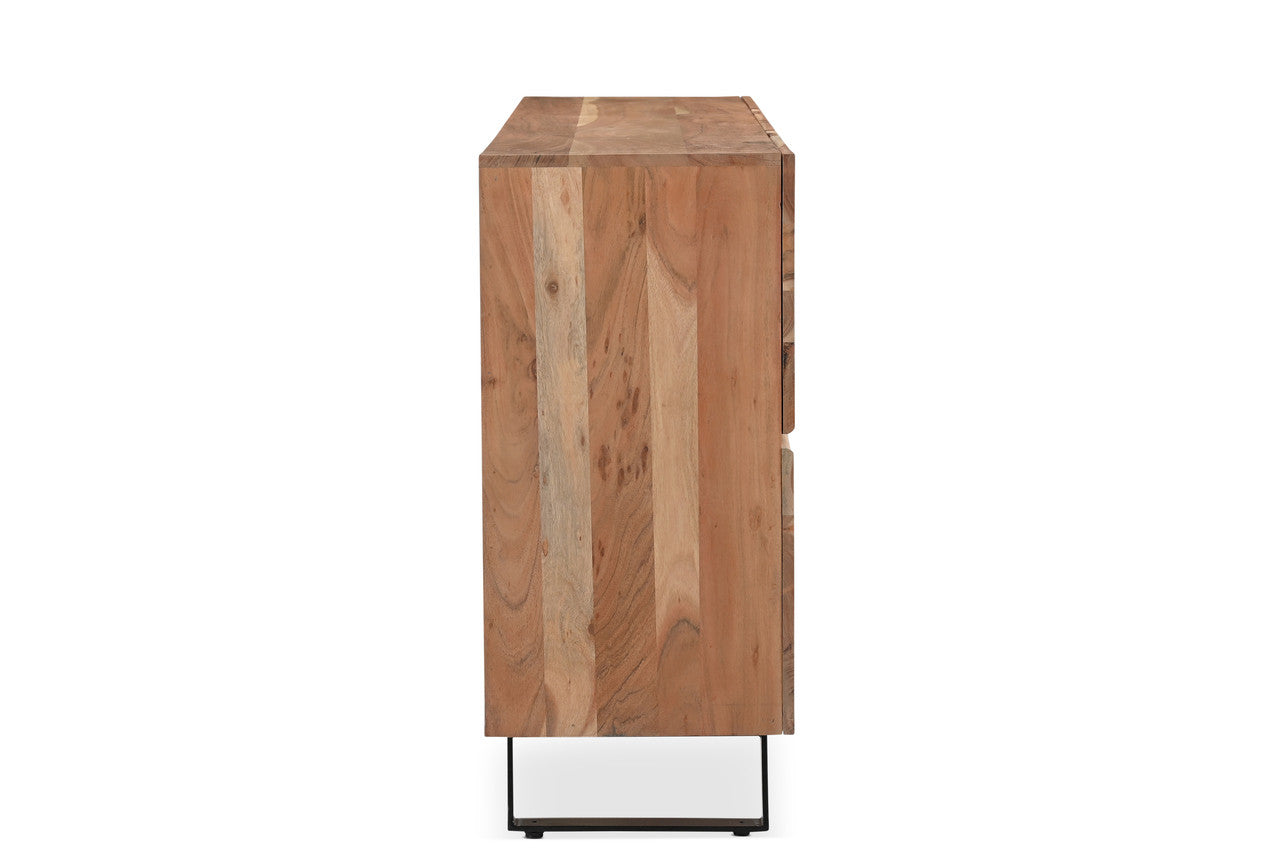 Natural Acacia Wood Live Edge Sideboard