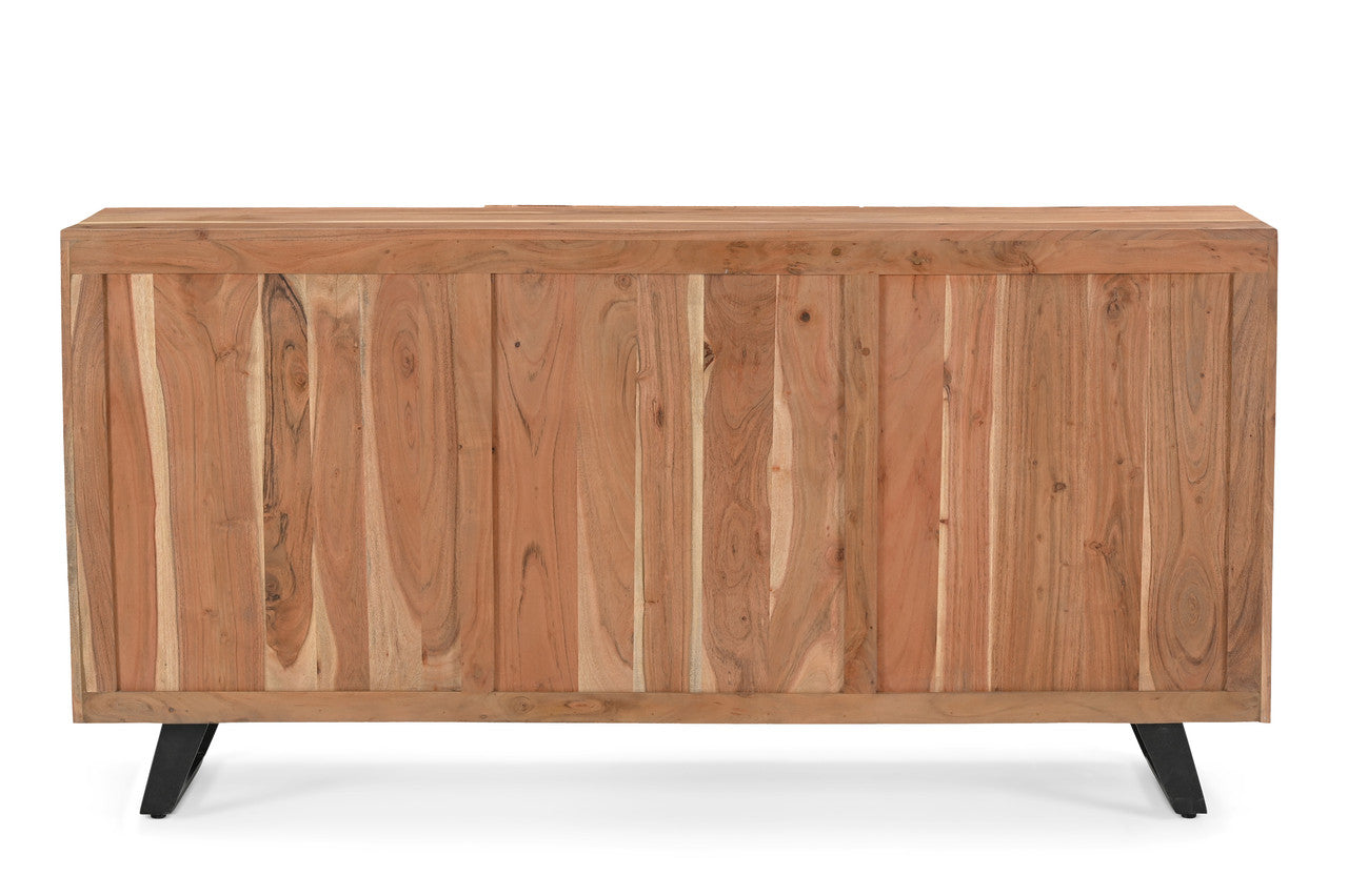 Natural Acacia Wood Live Edge Sideboard