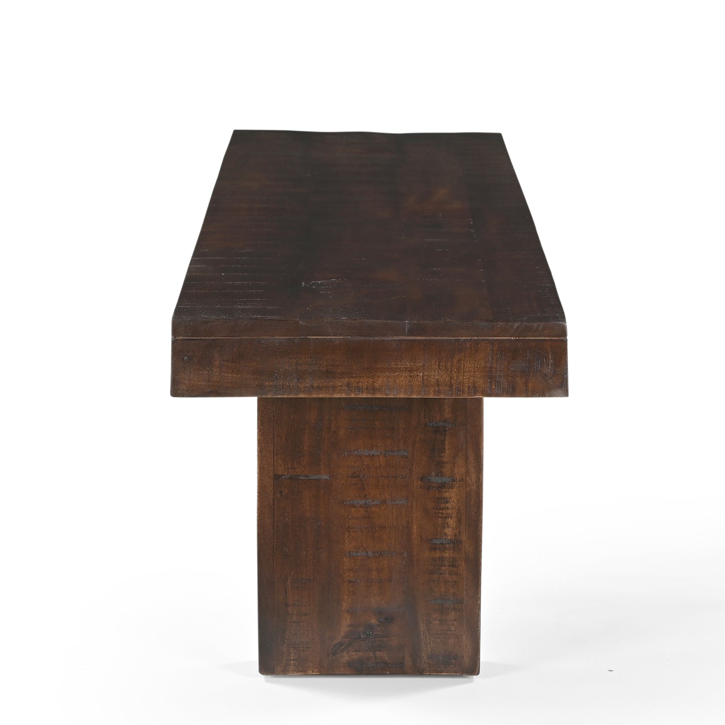 Solid Dark Walnut Mango Wood Bench - 60"