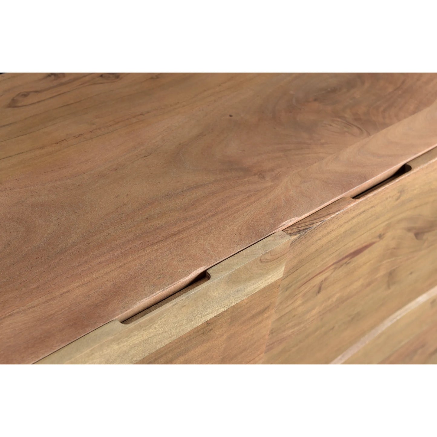Light Acacia Live Edge Sideboard