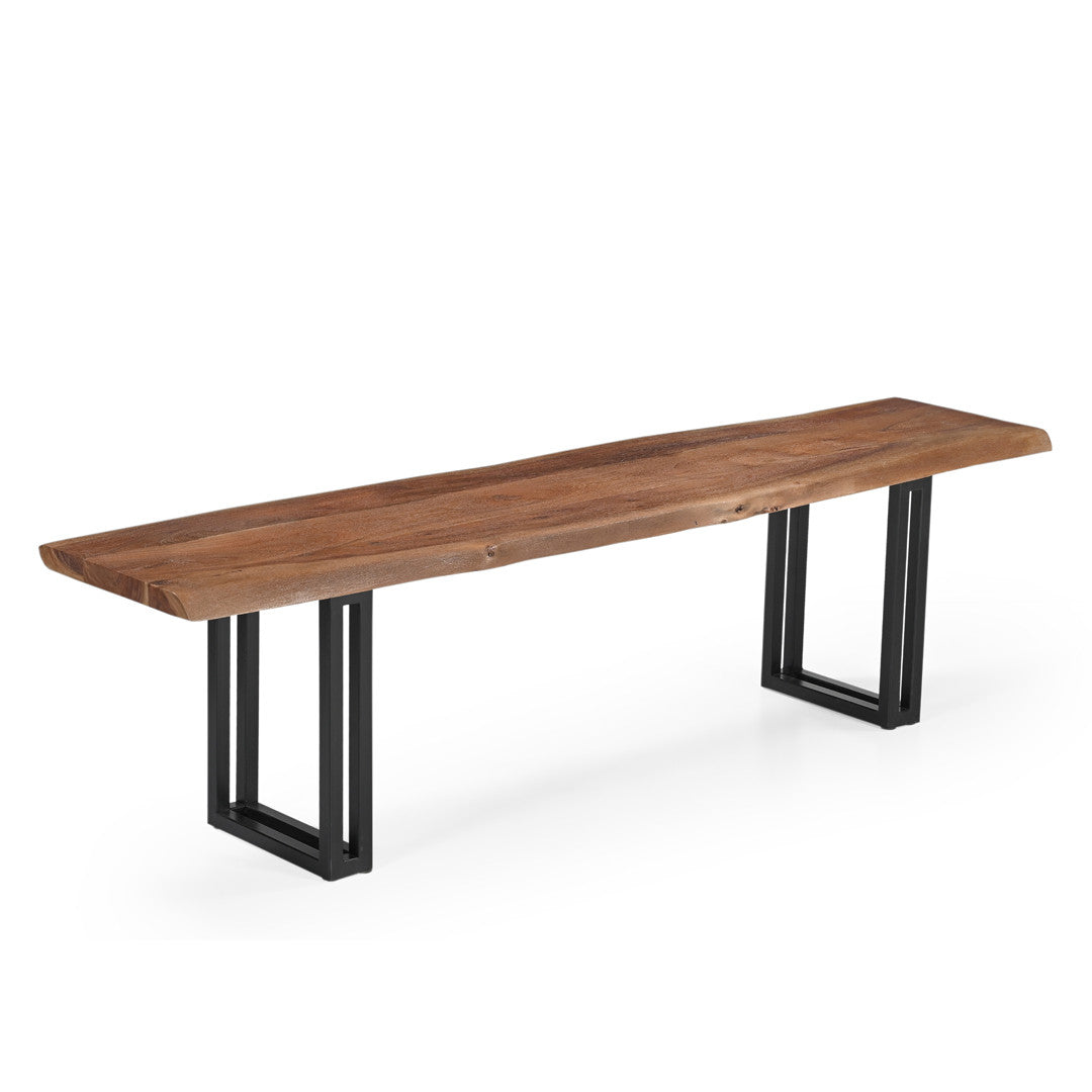 Sparrow Solid Wood Dining Bench - Brown.