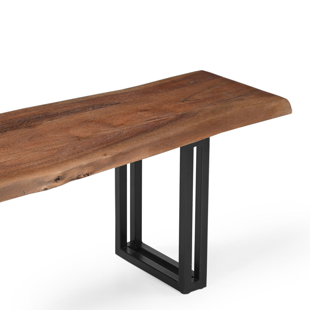 Sparrow Solid Wood Dining Bench - Brown.