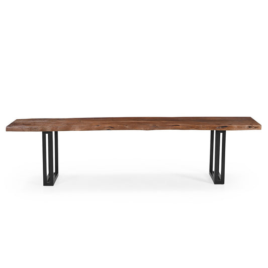 Sparrow Solid Wood Dining Bench - Brown.