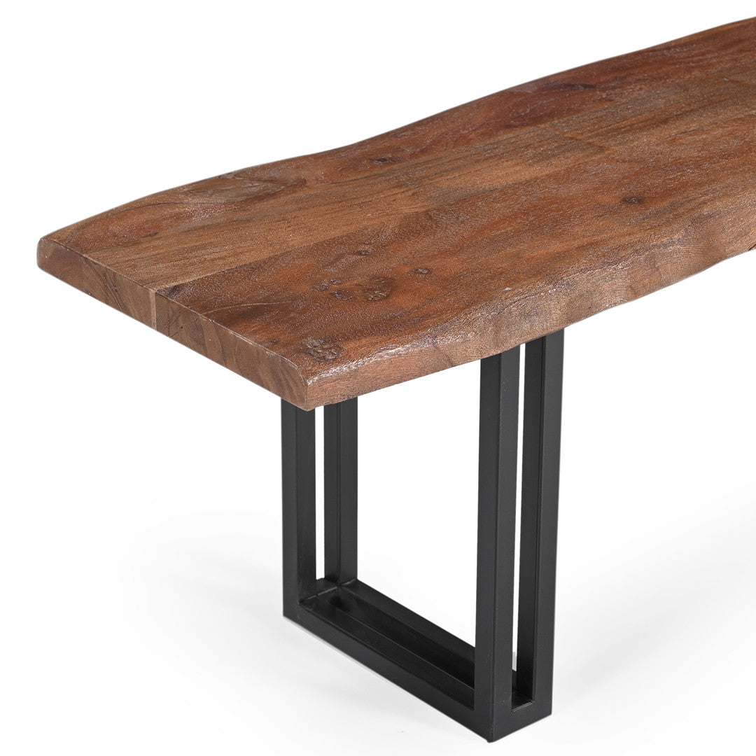 Sparrow Solid Wood Dining Bench - Brown.