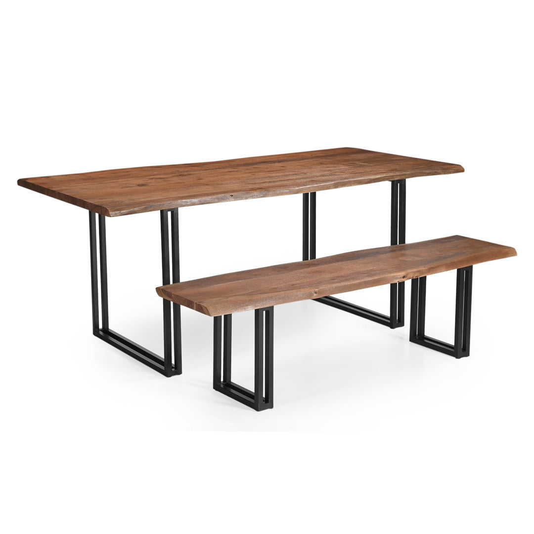 Sparrow Solid Wood Dining Table - Brown.