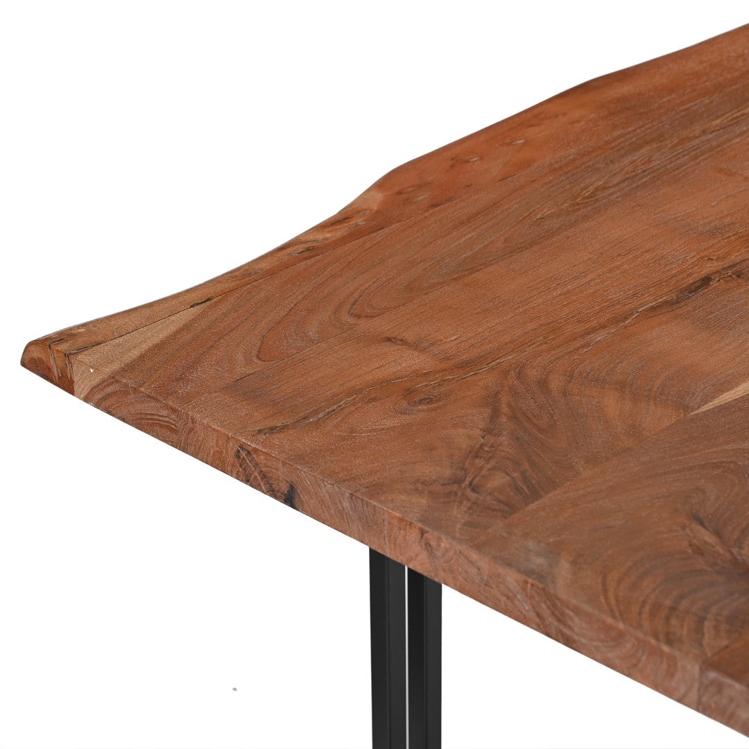 Sparrow Solid Wood Dining Table - Brown.