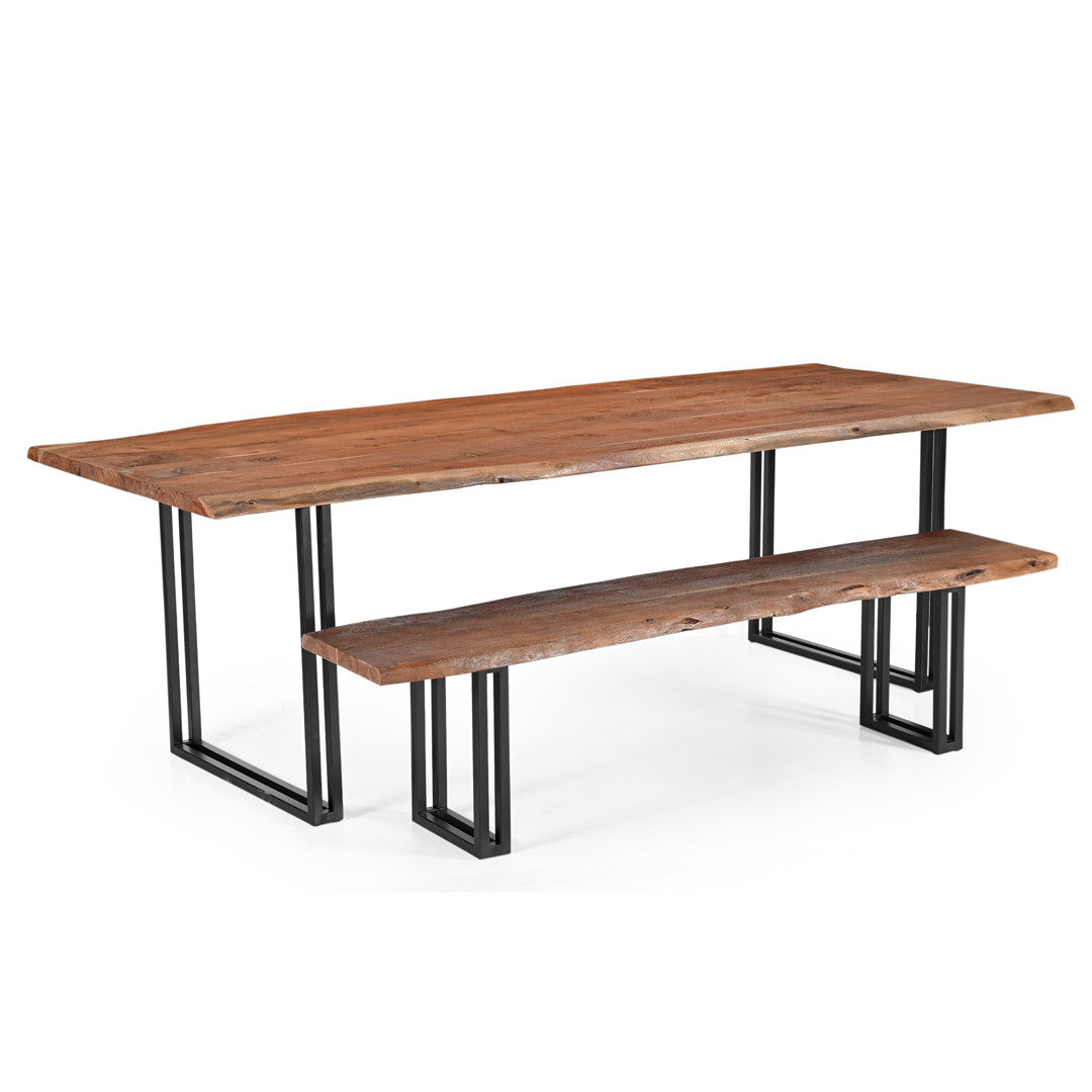 Sparrow Solid Wood Dining Bench - Brown.