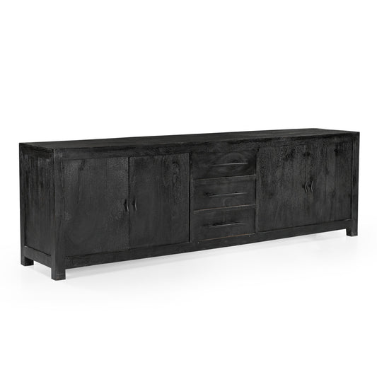 Grackle Solid Wood Media Console -  Black.
