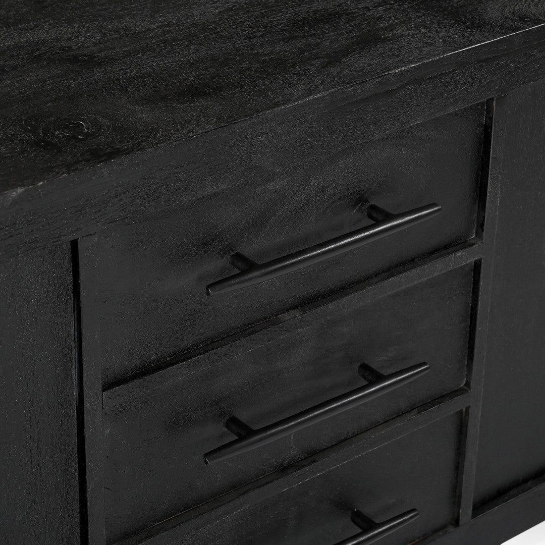 Grackle Solid Wood Media Console - Black.