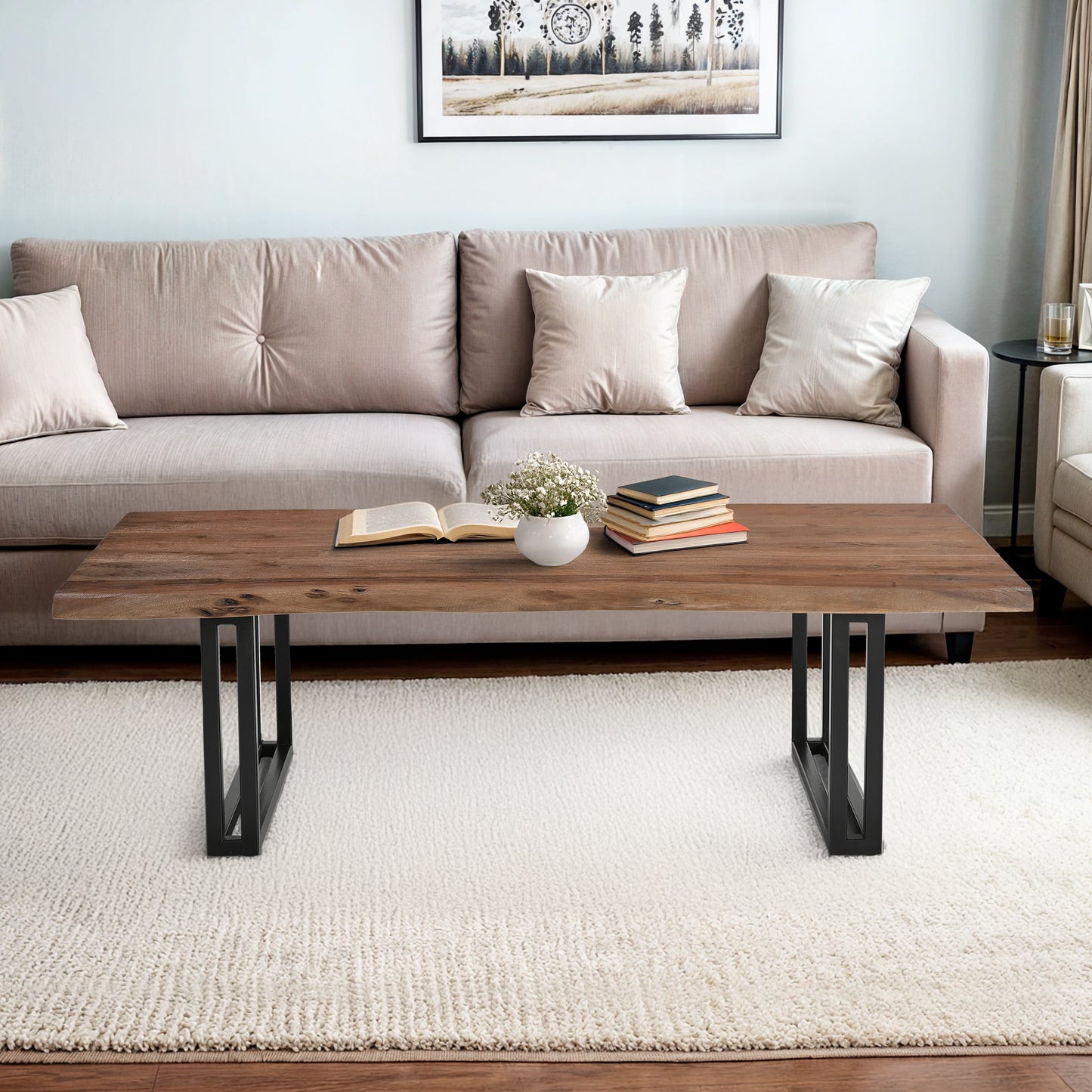 Sparrow Solid Wood Coffee Table - Brown