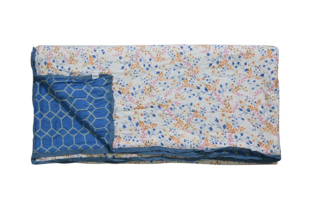 Bali Handcrafted Reversible Quilt with Matching Sham Covers