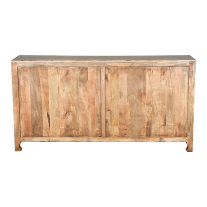 Hawk Black Hand carved 4 Door Buffet Sideboard