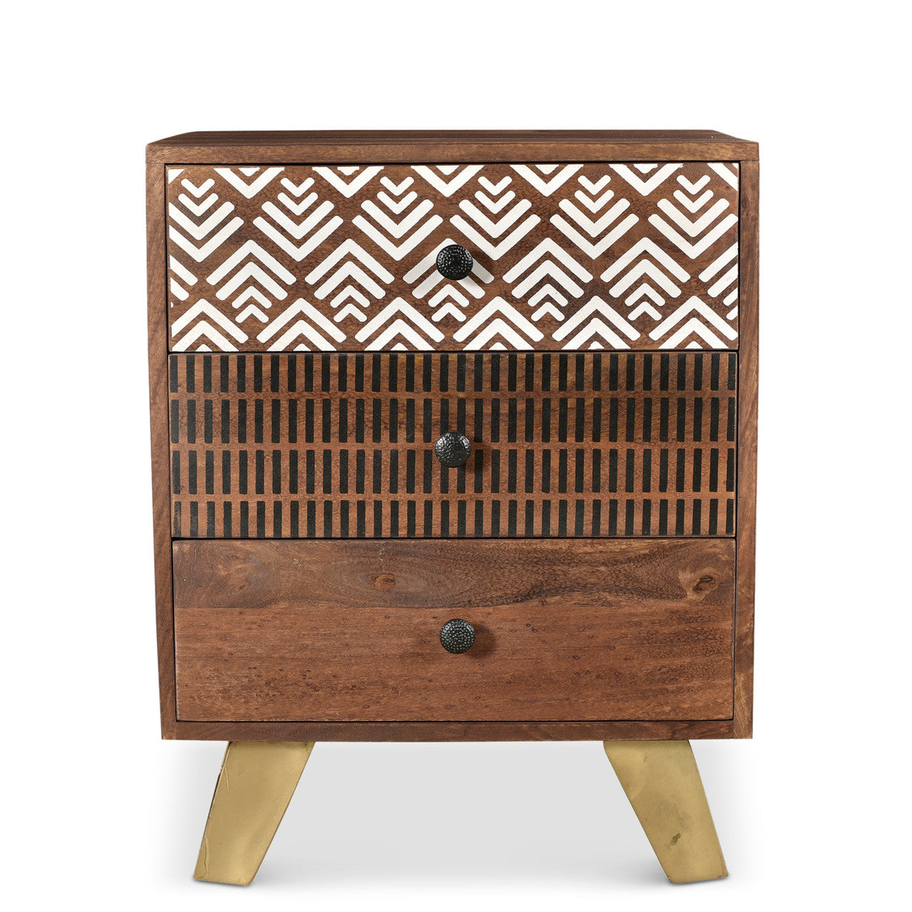 Timbergirl Olga Retro Side Table with Drawers