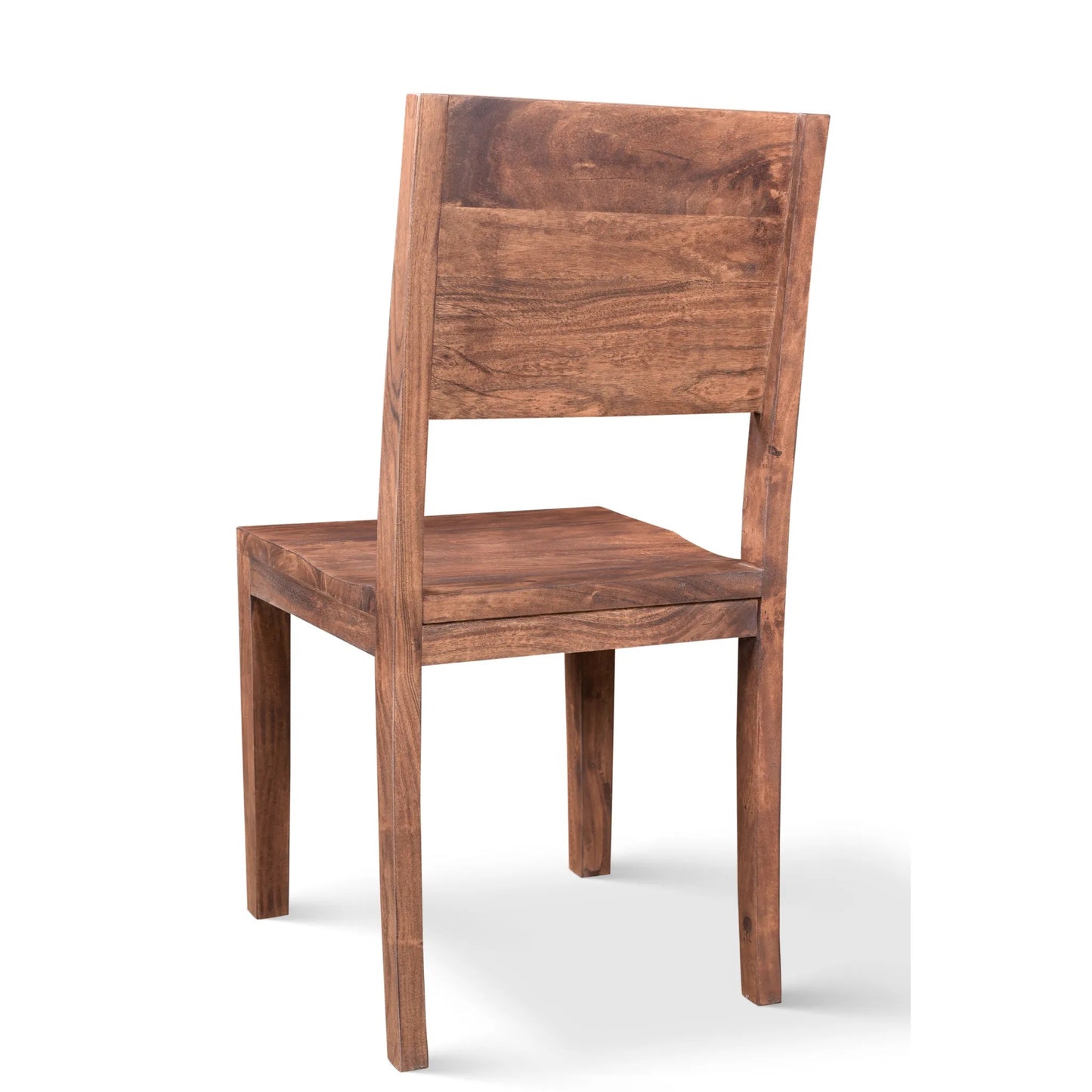 Simple Acacia Wood Dining Chair - Set of 2