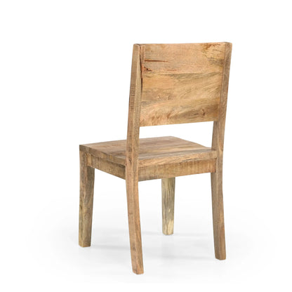 Timbergirl Solid Mango Wood Simple Chair -  Set of 2