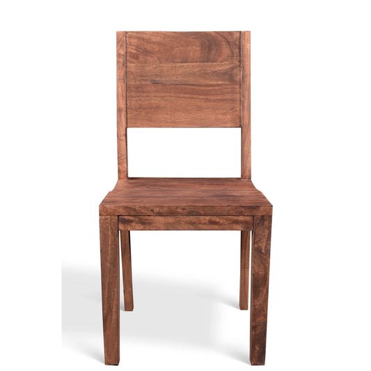 Simple Acacia Wood Dining Chair - Set of 2