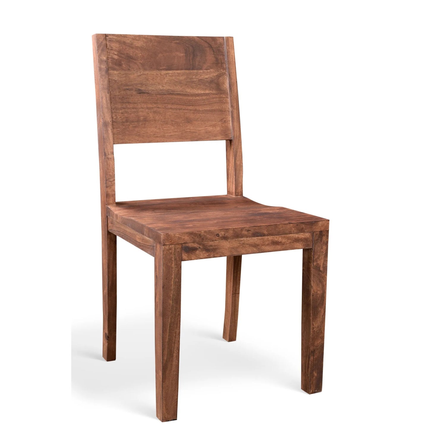 Simple Acacia Wood Dining Chair - Set of 2