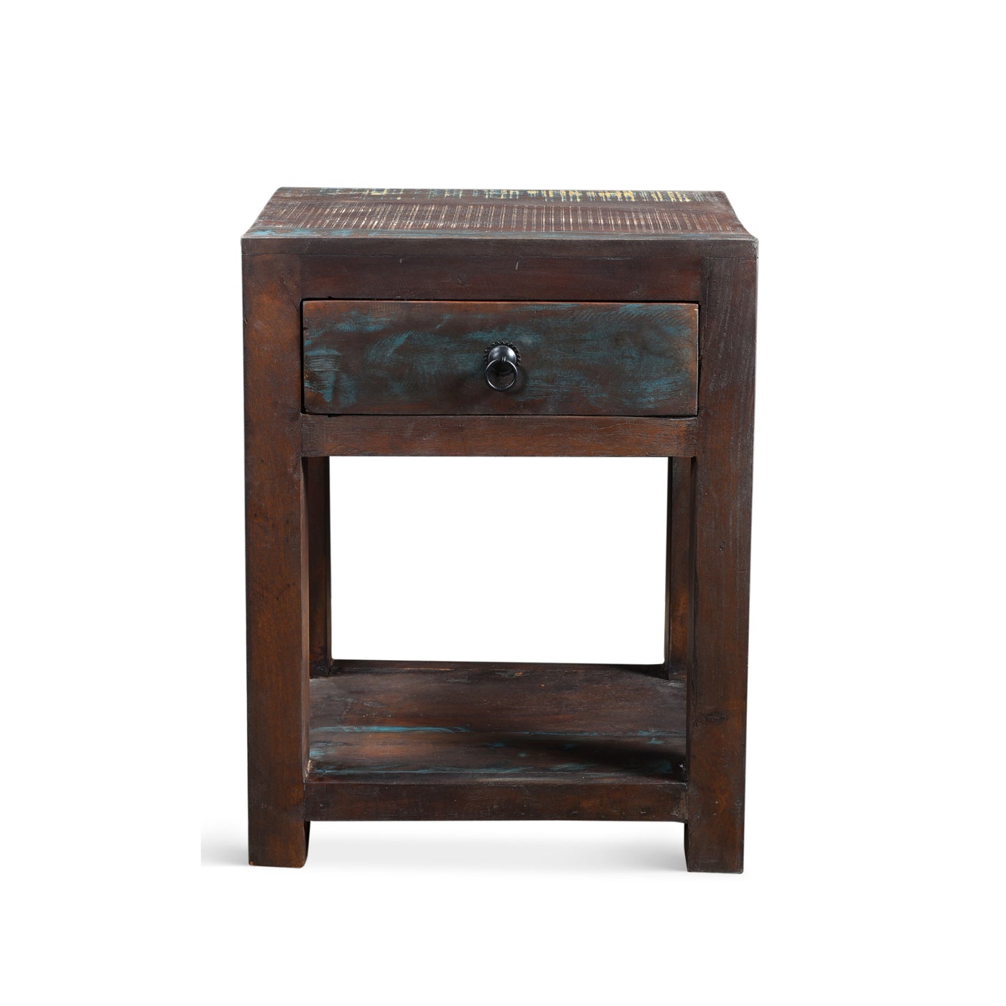 Reclaimed Wood SideTable With Drawer