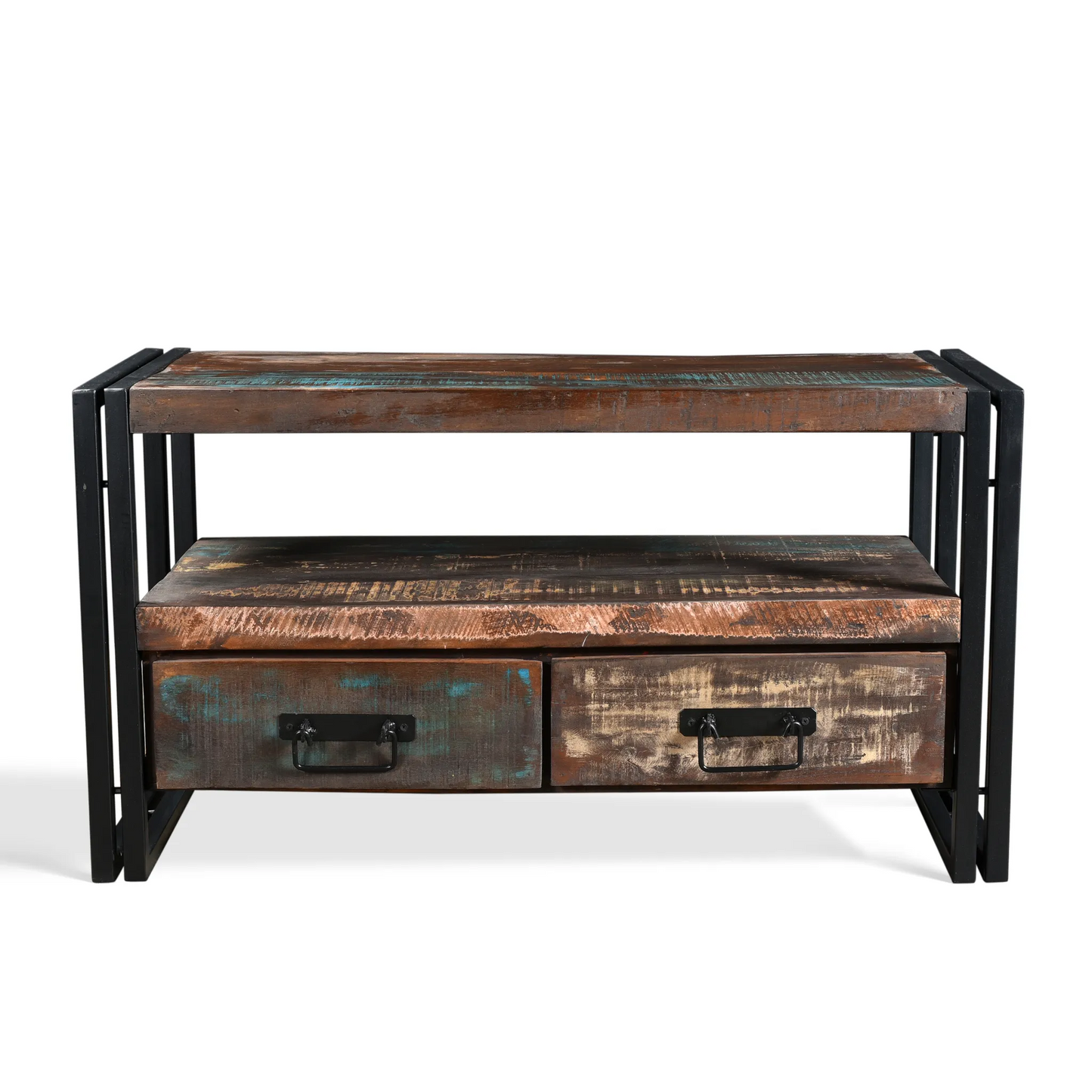 Reclaimed wood TV cabinet with Drawers