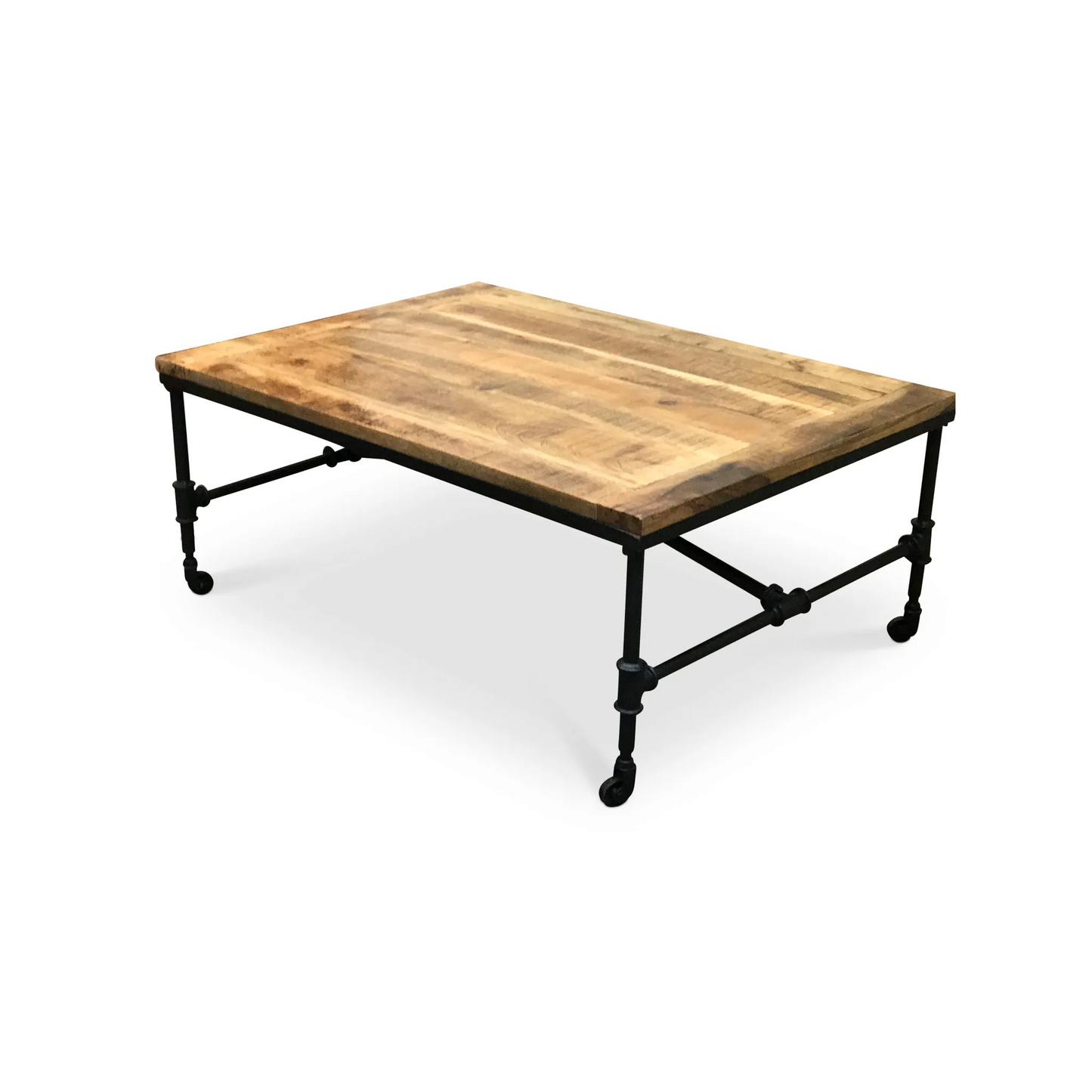 Mango wood Coffee Table with wheels