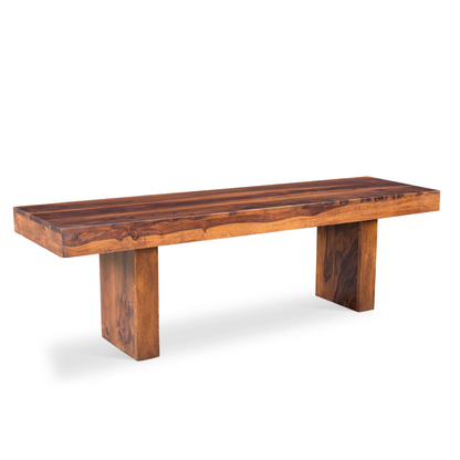 Solid Sheesham Wood Entryway Bench