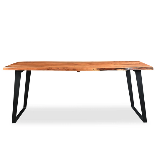 Solid wood live edge dining table