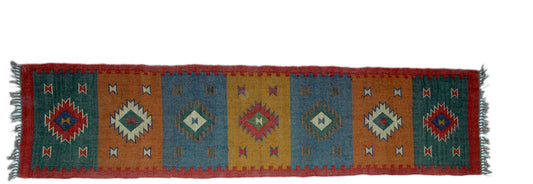 Wool Jute Kilim Rug 2.5'x8' - AA2000R9