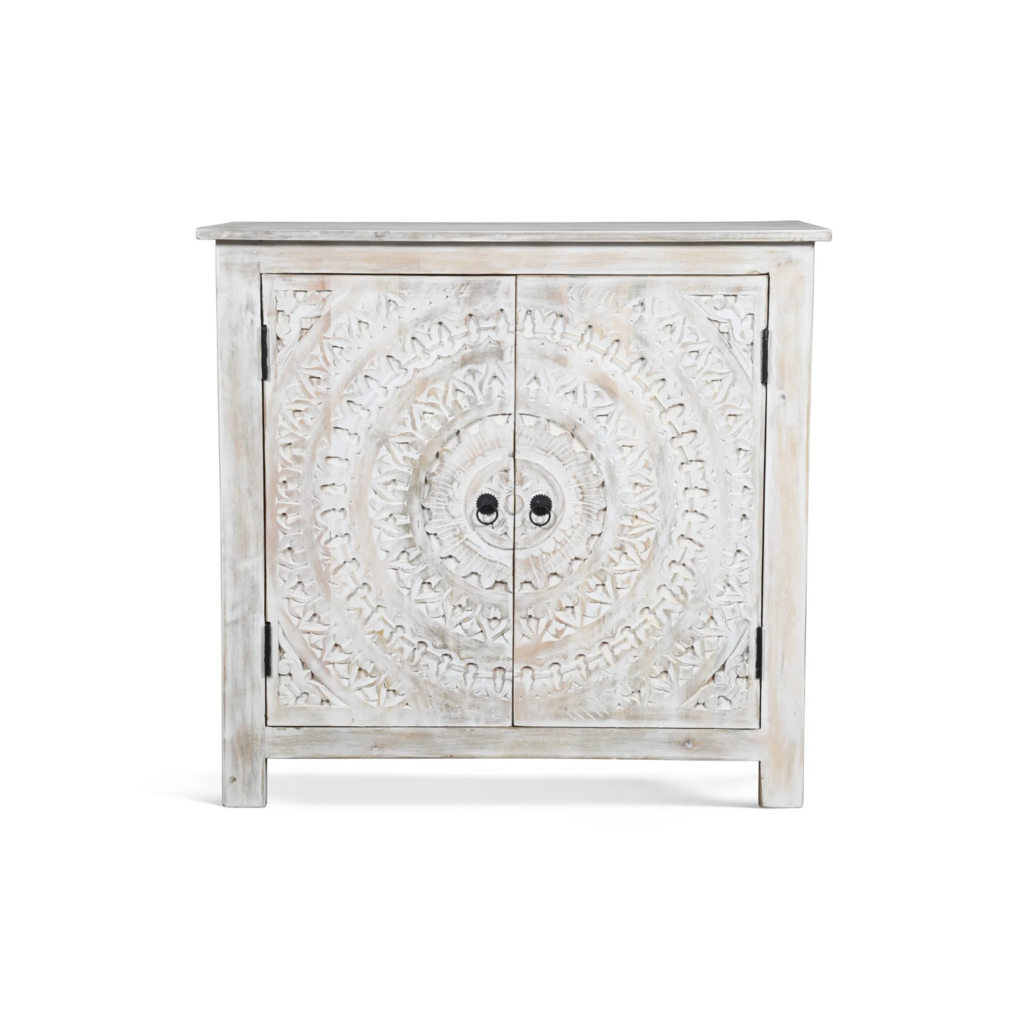 Booker Whitewash Carved Sideboard