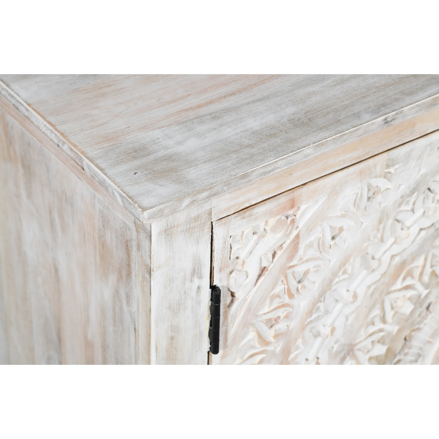 Booker Whitewash Carved Sideboard