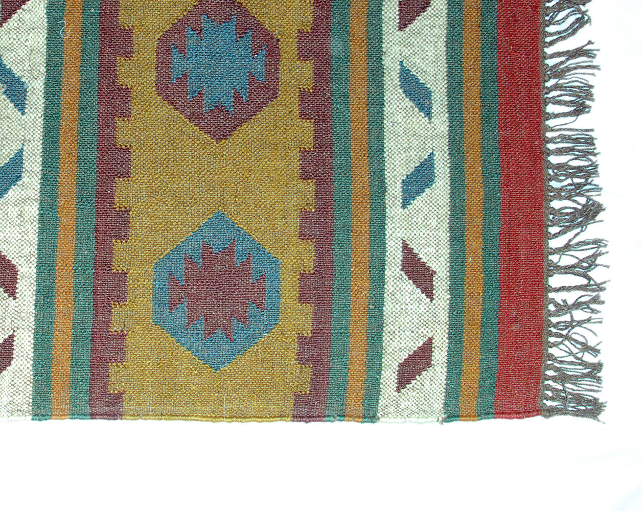 Wool Jute Kilim Rug 4'x6' - 4000R25