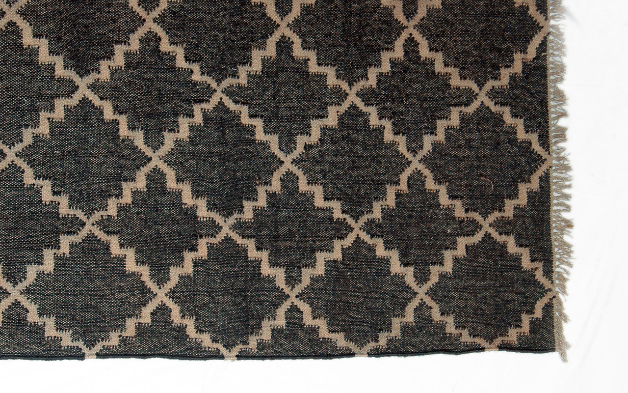 Wool Jute Kilim Rug 5'x8' - 5000R19