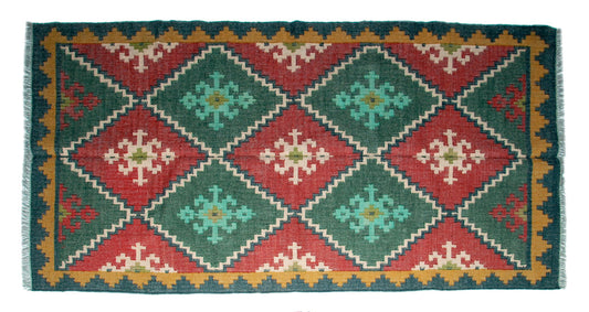 Wool Jute Kilim Rug 5'x8' - 5000R21