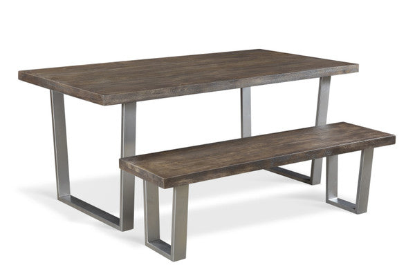 Lark Grey Mango Wood 3 Piece Dining Table Set