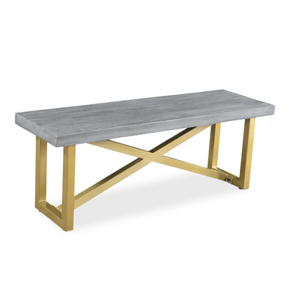 Raven Grey Gold Bench